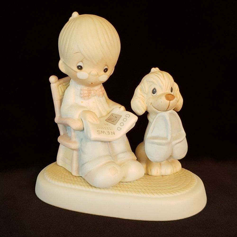 Vintage Precious Moments Porcelain Figurine 1981 "The Perfect Grandpa" E-7160